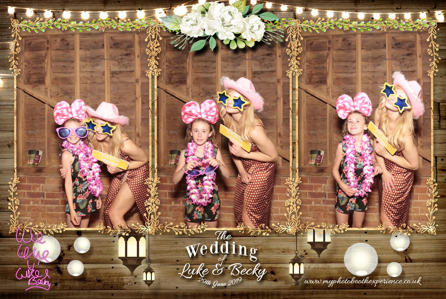 Luke & Becky's Wedding | View more photos from the event at gallery.myphotoboothexperience.co.uk/u/MyPhotoBoothExperienceLtd/Luke-Beckys-Wedding